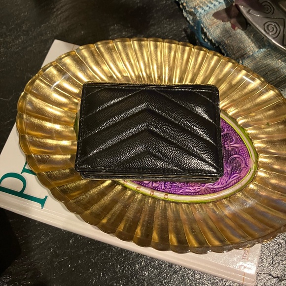 Traded NFS YSL Black Maltese Leather Compact Wallet - Picture 13 of 15